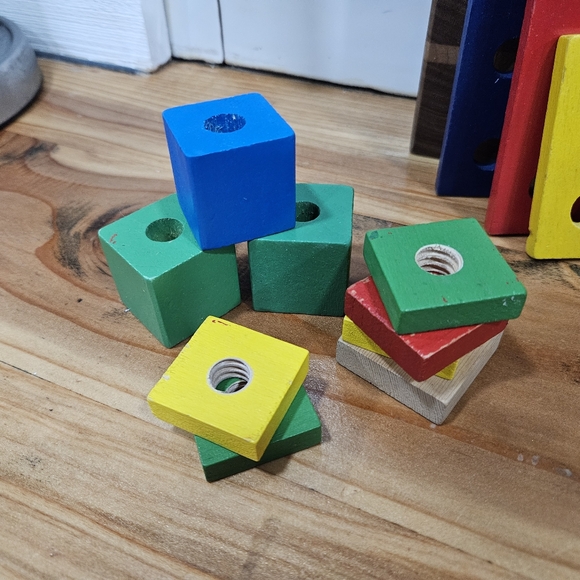 Melissa & Doug Wooden Take Along Tool Kit Toolbox & 30 pcs Including 7 Tools - Picture 5 of 12